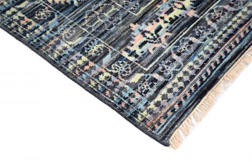 Hand Knotted Ikat Rug 8'10